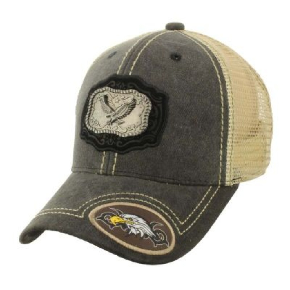Pitbull Eagle Patch Metal Cotton Vintage Mesh Ball